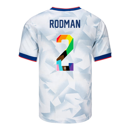 Men's Nike USWNT 2025 Pride Personalized Brilliant Home Stadium Jersey