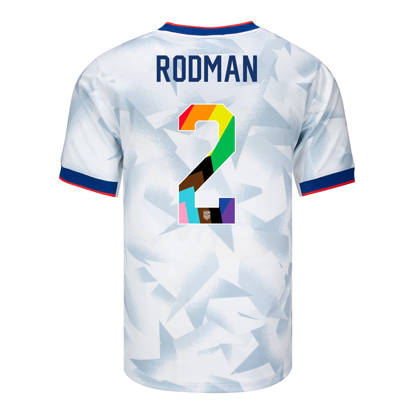 Men's Nike USWNT 2025 Pride Personalized Brilliant Home Stadium Jersey