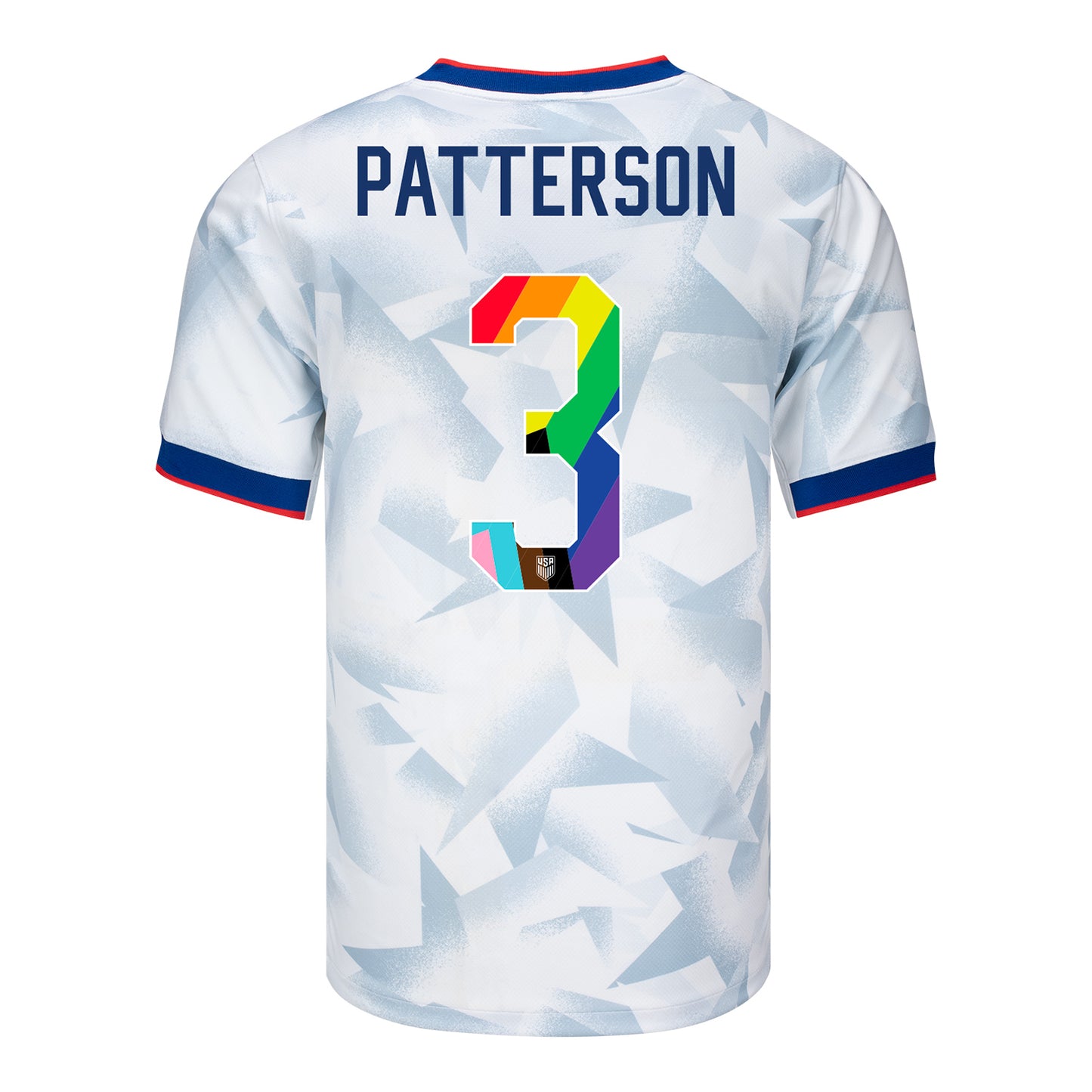 Men's Nike USWNT 2025 Pride Personalized Brilliant Home Stadium Jersey