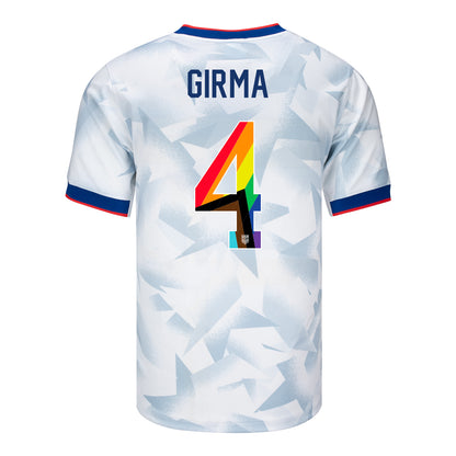 Men's Nike USWNT 2025 Pride Personalized Brilliant Home Stadium Jersey