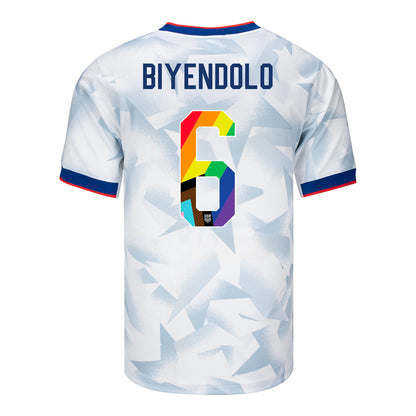 Men's Nike USWNT 2025 Pride Personalized Brilliant Home Stadium Jersey