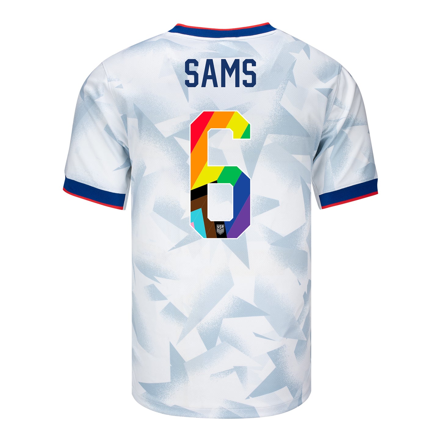 Men's Nike USWNT 2025 Pride Personalized Brilliant Home Stadium Jersey