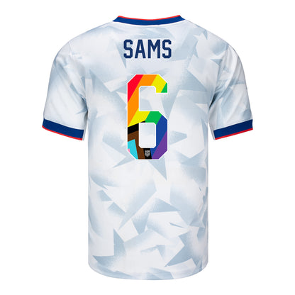 Men's Nike USWNT 2025 Pride Personalized Brilliant Home Stadium Jersey