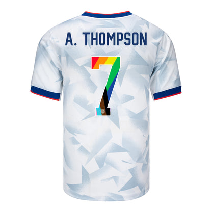 Men's Nike USWNT 2025 Pride Personalized Brilliant Home Stadium Jersey