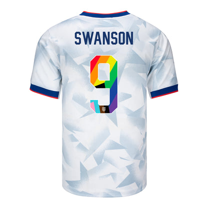 Men's Nike USWNT 2025 Pride Personalized Brilliant Home Stadium Jersey