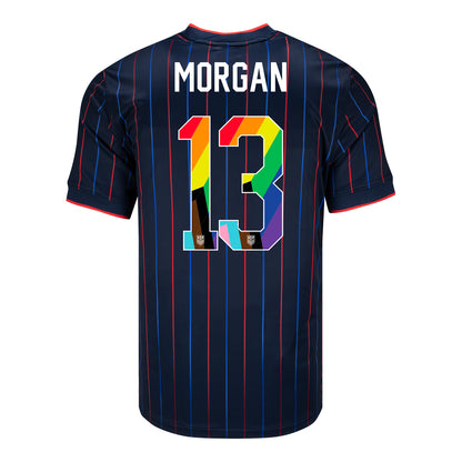 Men's Nike USWNT 2025 Pride Personalized Heartbeat Away Stadium Jersey