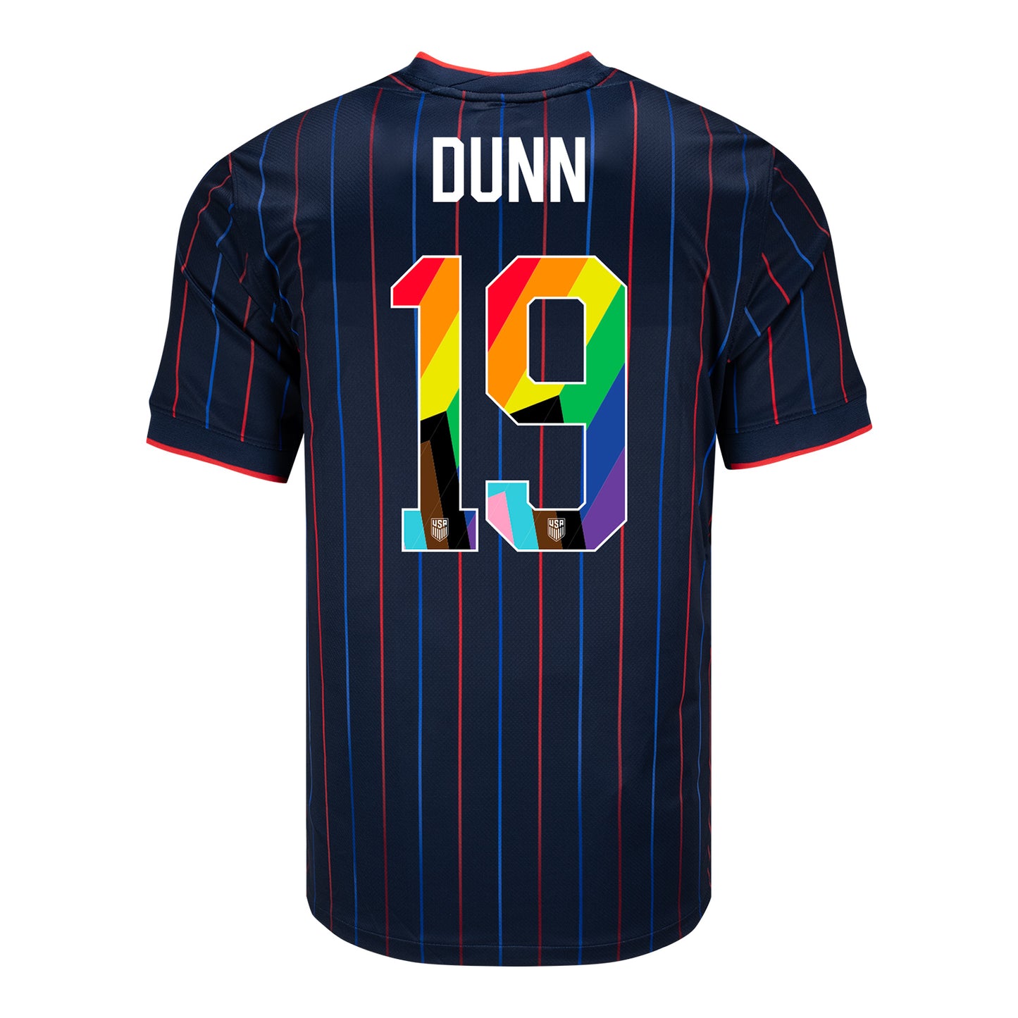 Men's Nike USWNT 2025 Pride Personalized Heartbeat Away Stadium Jersey