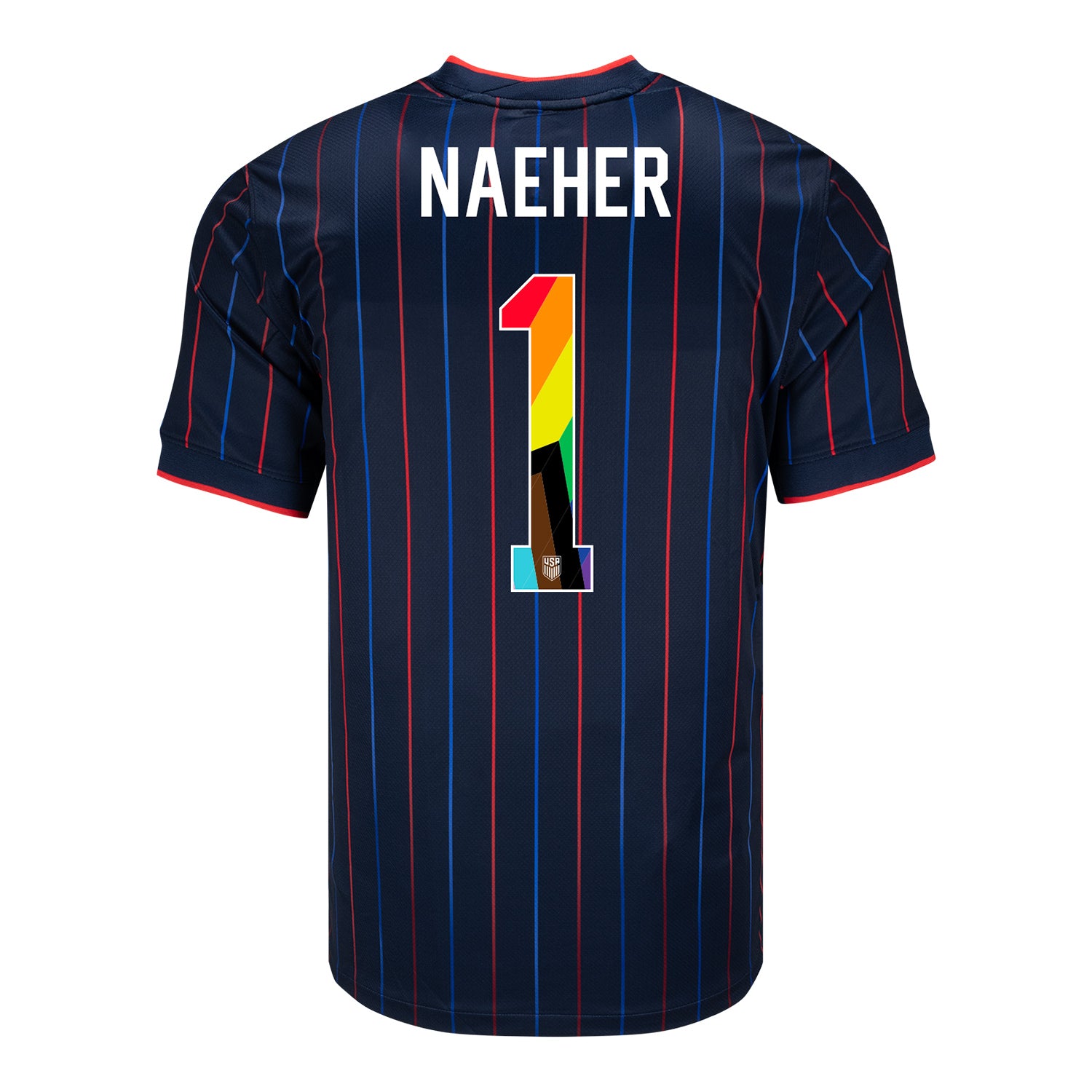 Men's Nike USWNT 2025 Pride Personalized Heartbeat Away Stadium Jersey