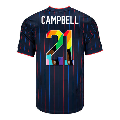 Men's Nike USWNT 2025 Pride Personalized Heartbeat Away Stadium Jersey