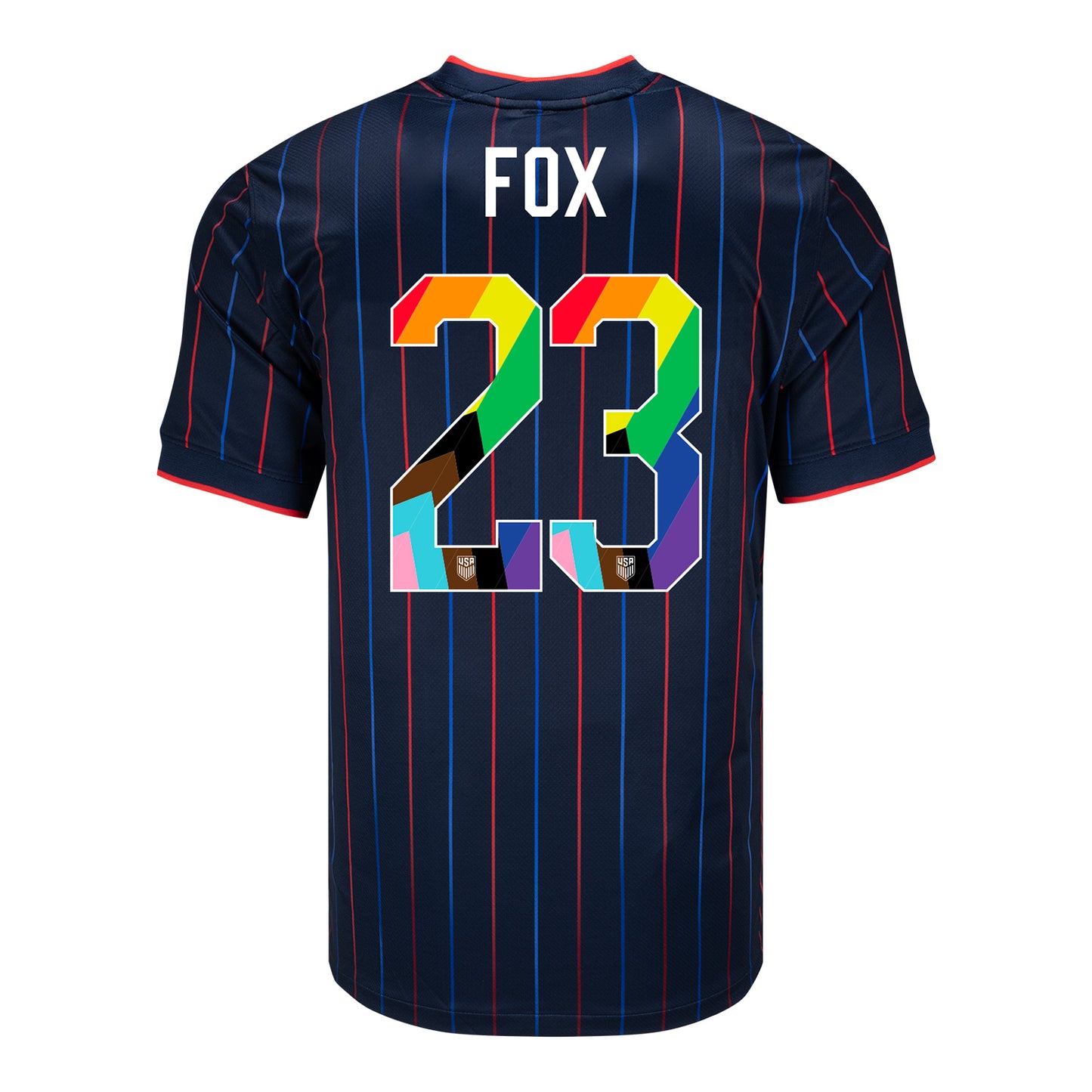 Men's Nike USWNT 2025 Pride Personalized Heartbeat Away Stadium Jersey