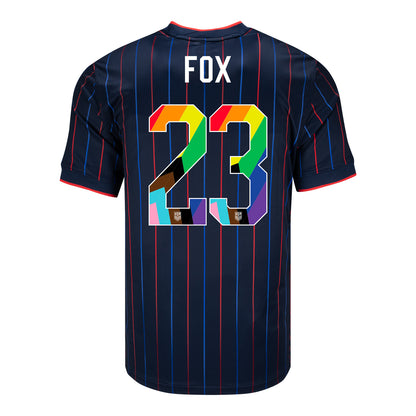 Men's Nike USWNT 2025 Pride Personalized Heartbeat Away Stadium Jersey