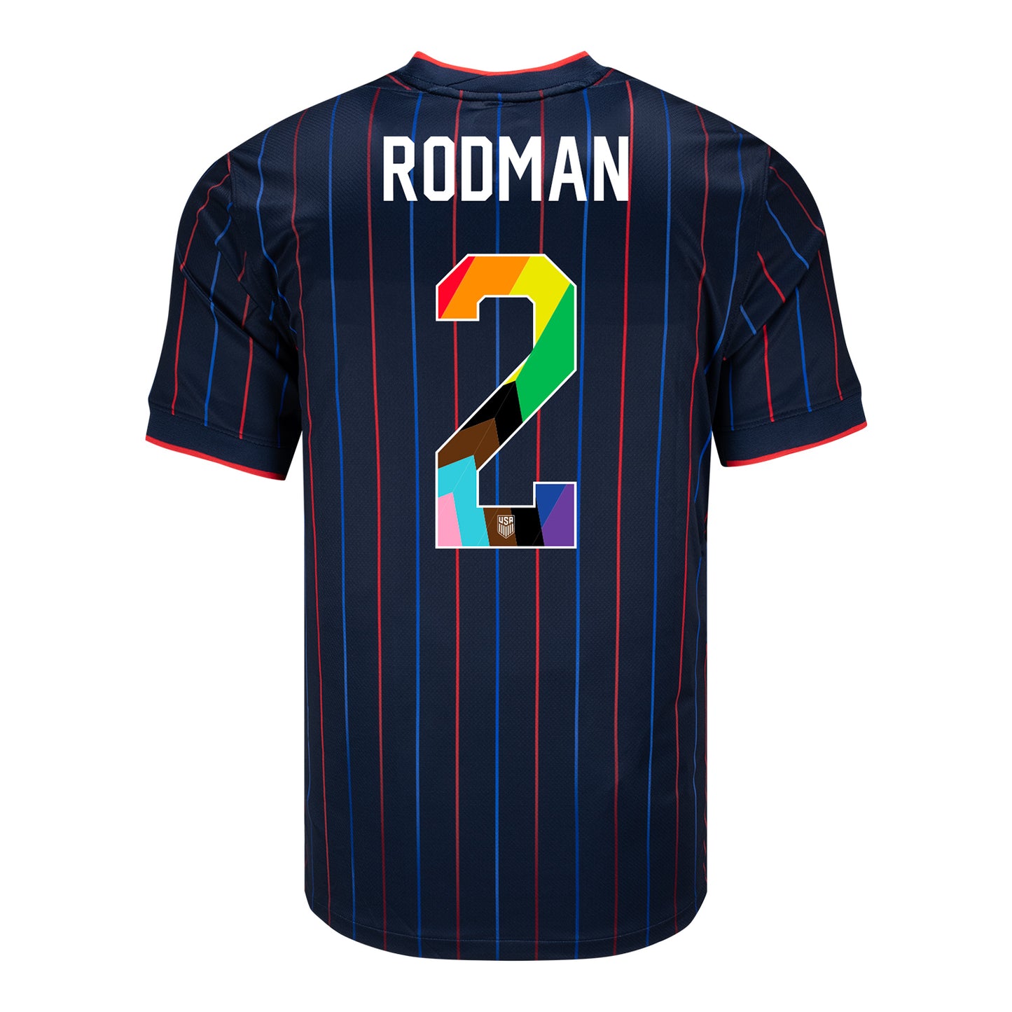 Men's Nike USWNT 2025 Pride Personalized Heartbeat Away Stadium Jersey