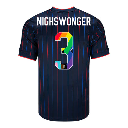Men's Nike USWNT 2025 Pride Personalized Heartbeat Away Stadium Jersey