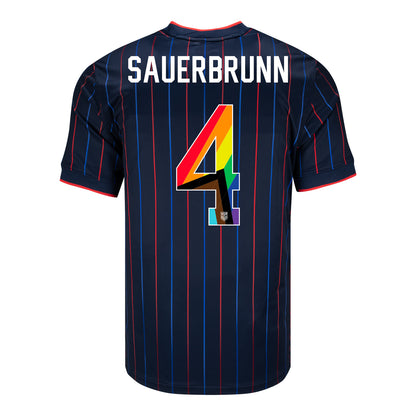 Men's Nike USWNT 2025 Pride Personalized Heartbeat Away Stadium Jersey