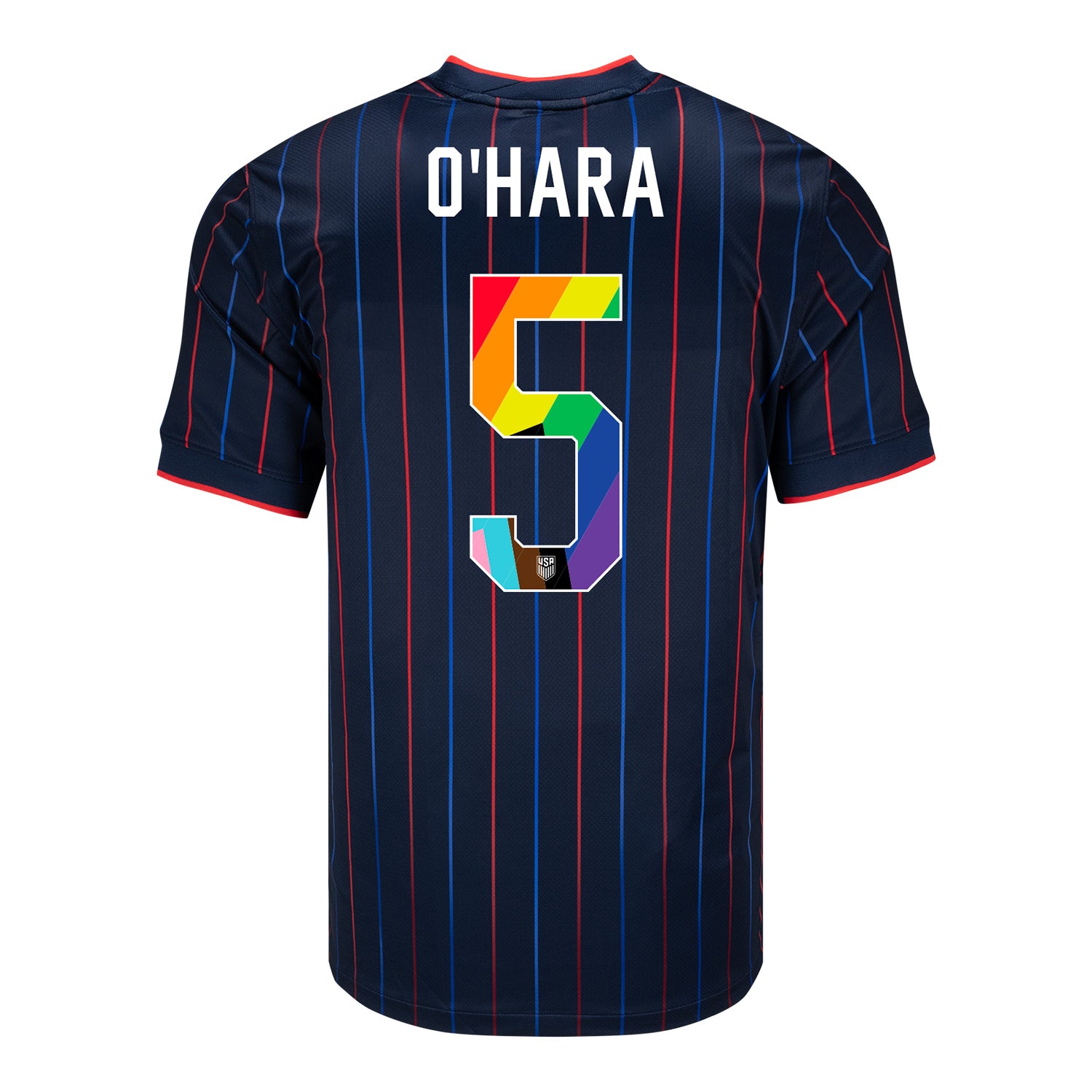 Men's Nike USWNT 2025 Pride Personalized Heartbeat Away Stadium Jersey