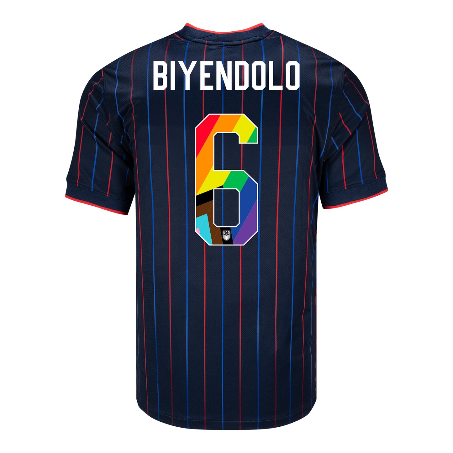 Men's Nike USWNT 2025 Pride Personalized Heartbeat Away Stadium Jersey