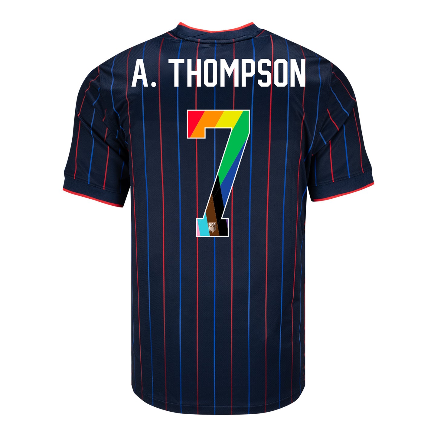 Men's Nike USWNT 2025 Pride Personalized Heartbeat Away Stadium Jersey