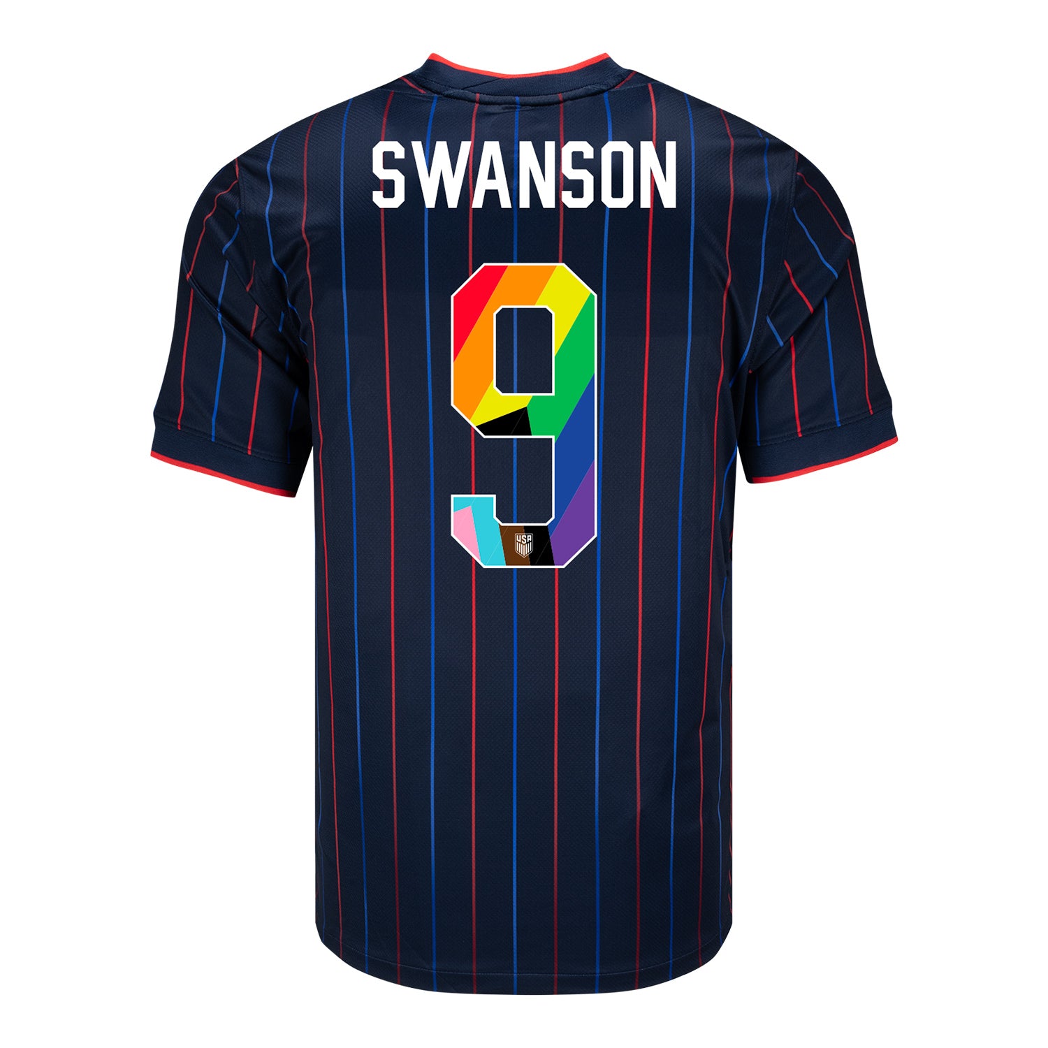 Men's Nike USWNT 2025 Pride Personalized Heartbeat Away Stadium Jersey