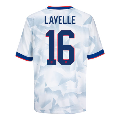 Youth Nike USWNT 2025 Personalized Brilliant Home Stadium Jersey