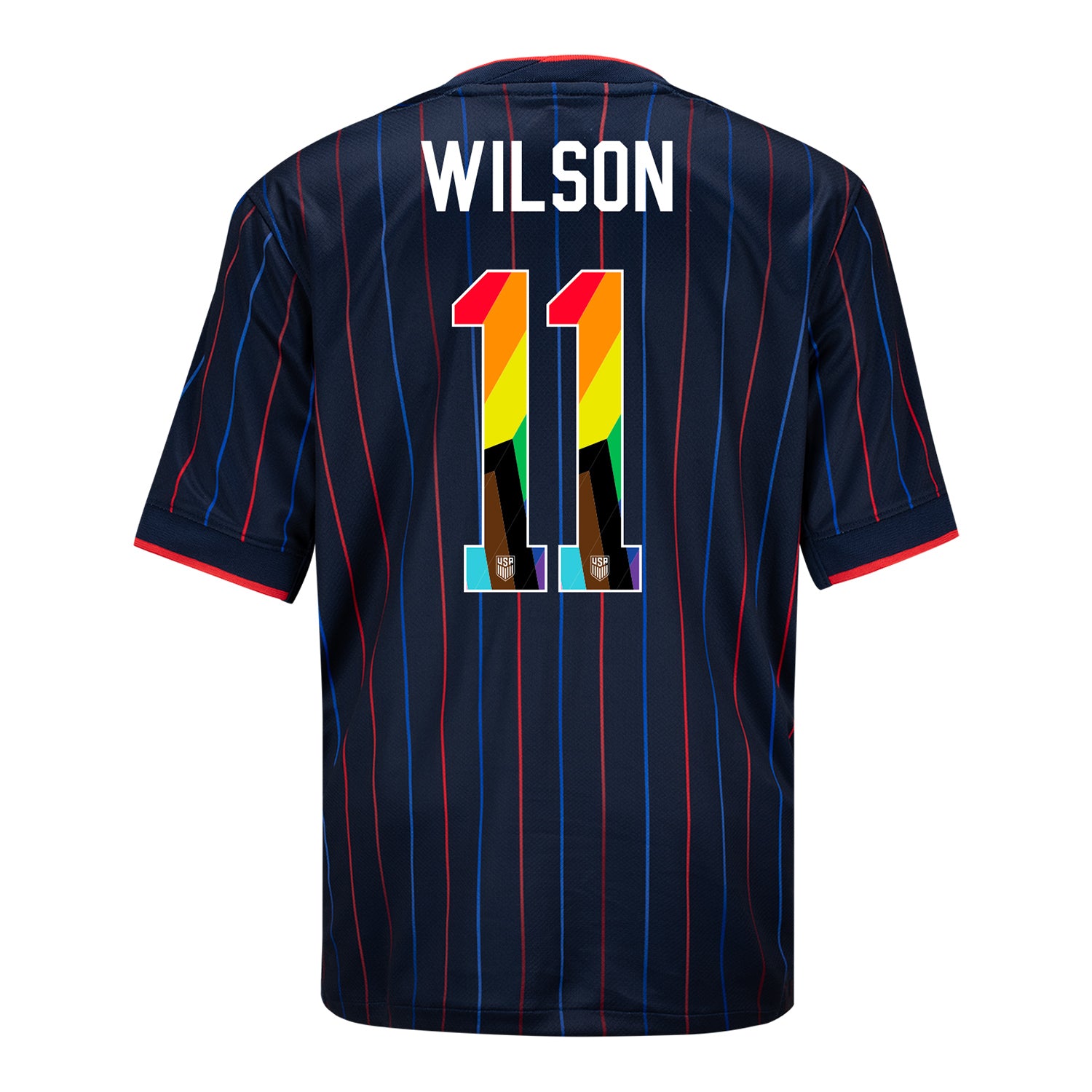 Youth Nike USWNT 2025 Pride Personalized Heartbeat Away Stadium Jersey