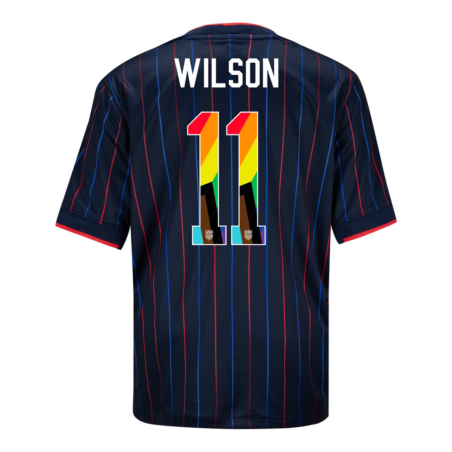 Youth Nike USWNT 2025 Pride Personalized Heartbeat Away Stadium Jersey