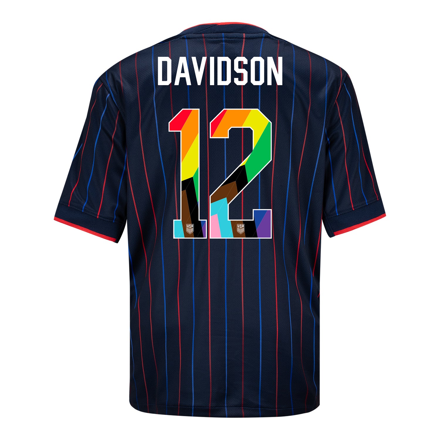 Youth Nike USWNT 2025 Pride Personalized Heartbeat Away Stadium Jersey