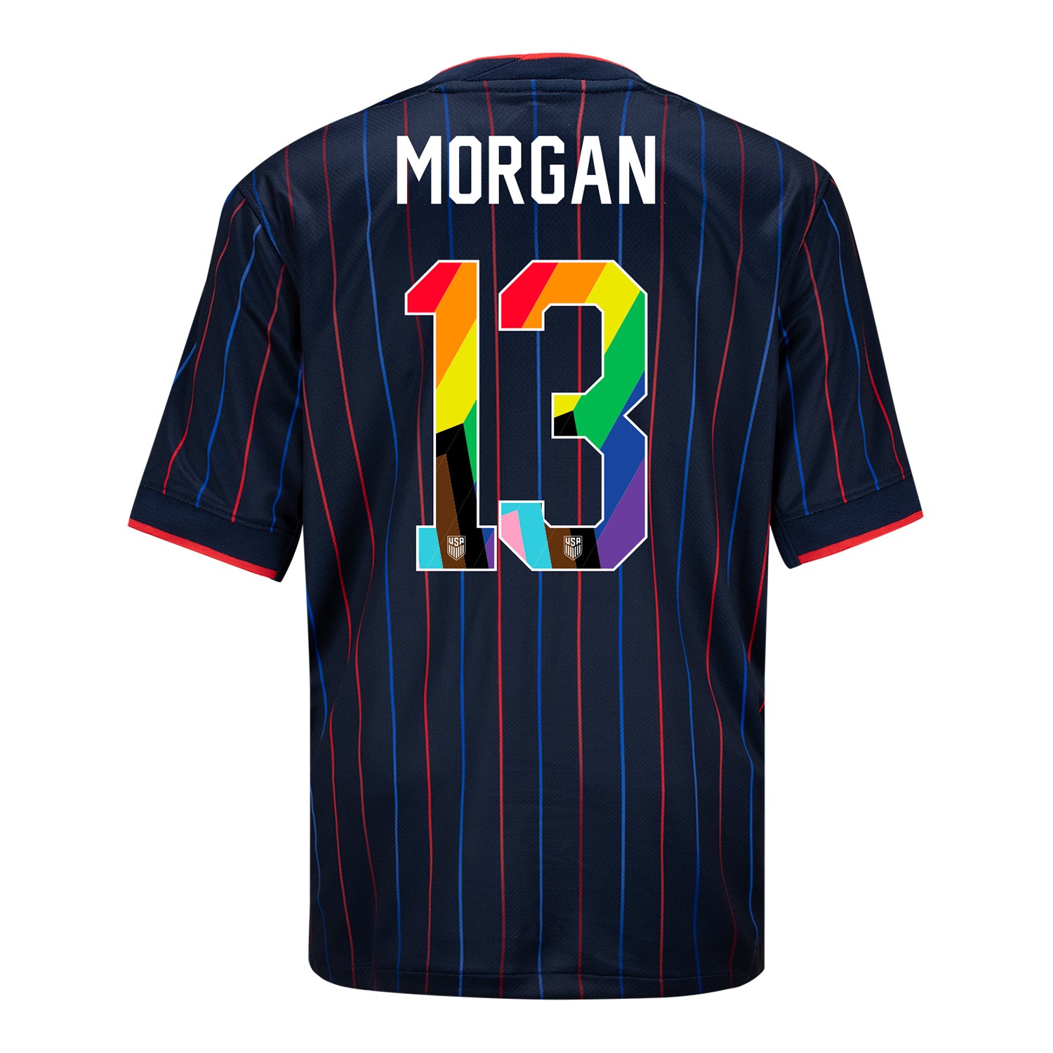 Youth Nike USWNT 2025 Pride Personalized Heartbeat Away Stadium Jersey