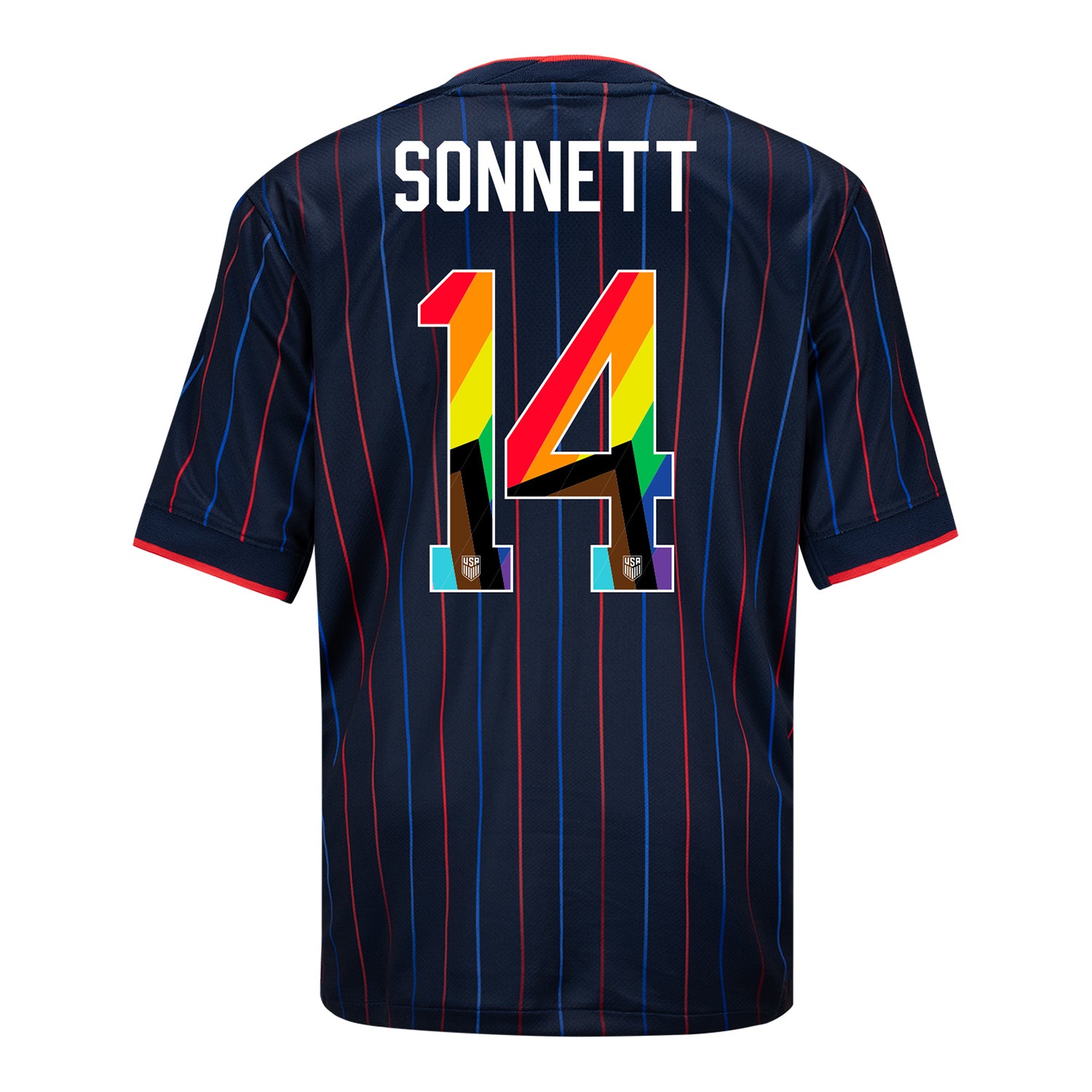 Youth Nike USWNT 2025 Pride Personalized Heartbeat Away Stadium Jersey