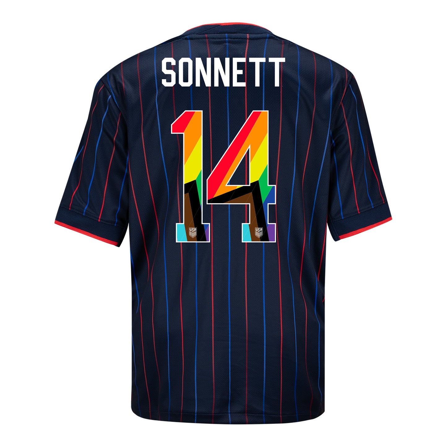 Youth Nike USWNT 2025 Pride Personalized Heartbeat Away Stadium Jersey