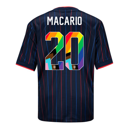 Youth Nike USWNT 2025 Pride Personalized Heartbeat Away Stadium Jersey