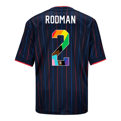 Youth Nike USWNT 2025 Pride Personalized Heartbeat Away Stadium Jersey