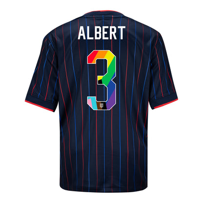 Youth Nike USWNT 2025 Pride Personalized Heartbeat Away Stadium Jersey