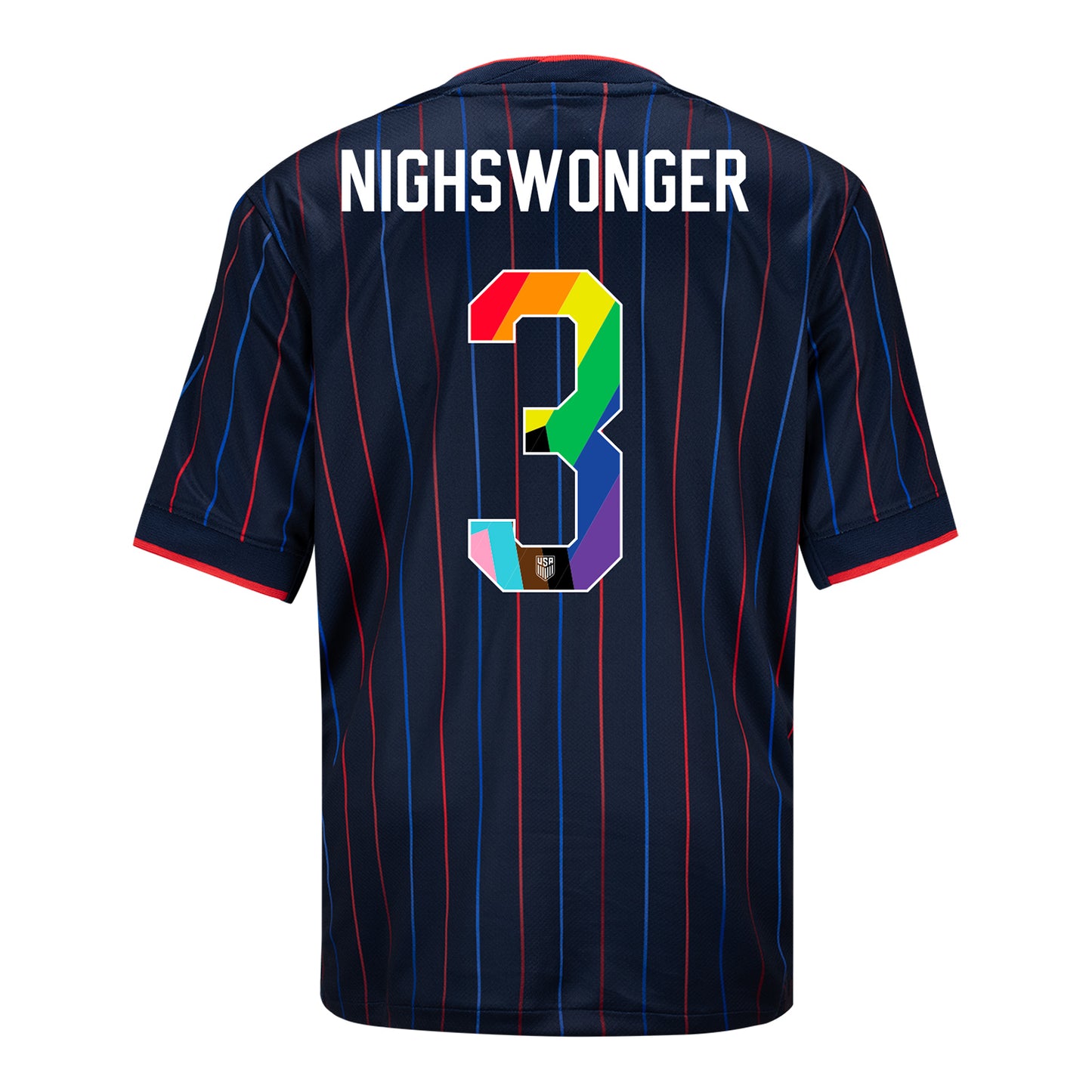 Youth Nike USWNT 2025 Pride Personalized Heartbeat Away Stadium Jersey