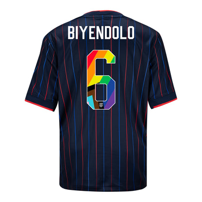 Youth Nike USWNT 2025 Pride Personalized Heartbeat Away Stadium Jersey