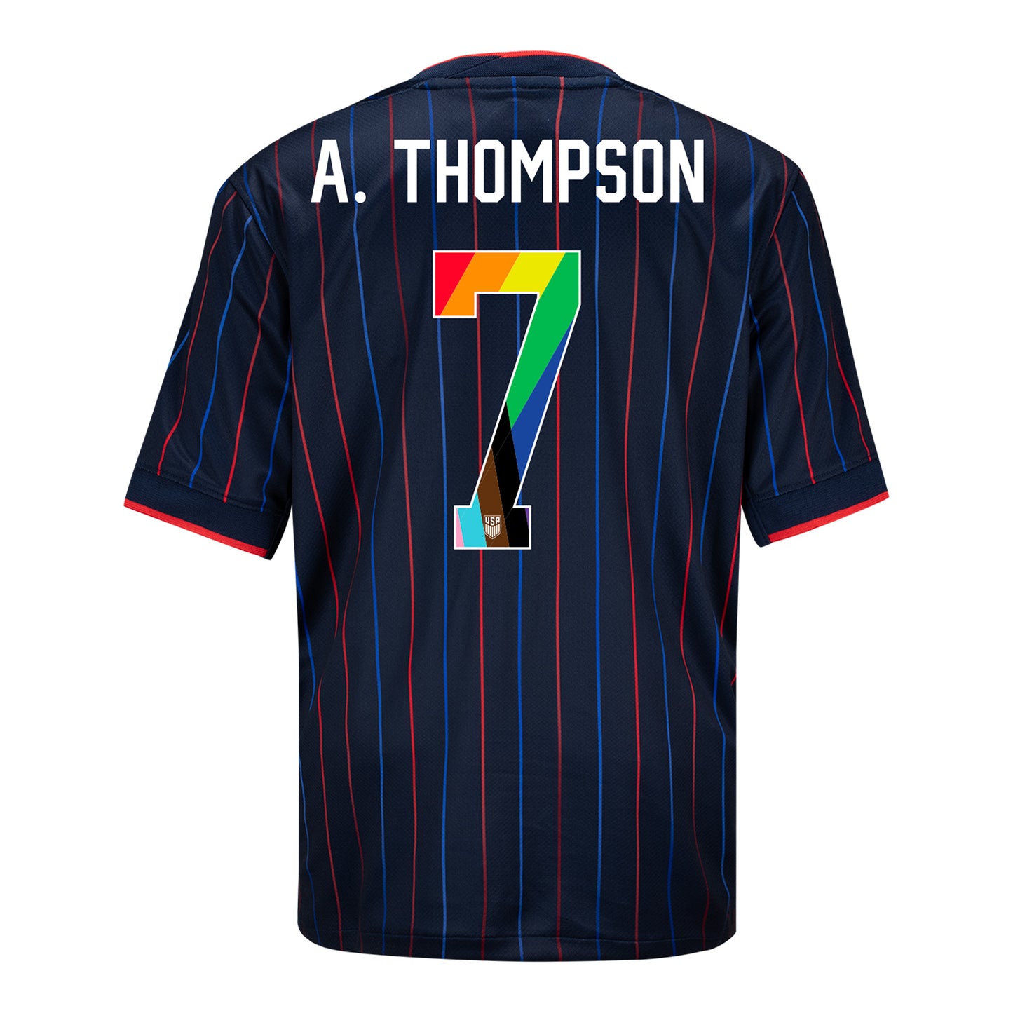 Youth Nike USWNT 2025 Pride Personalized Heartbeat Away Stadium Jersey