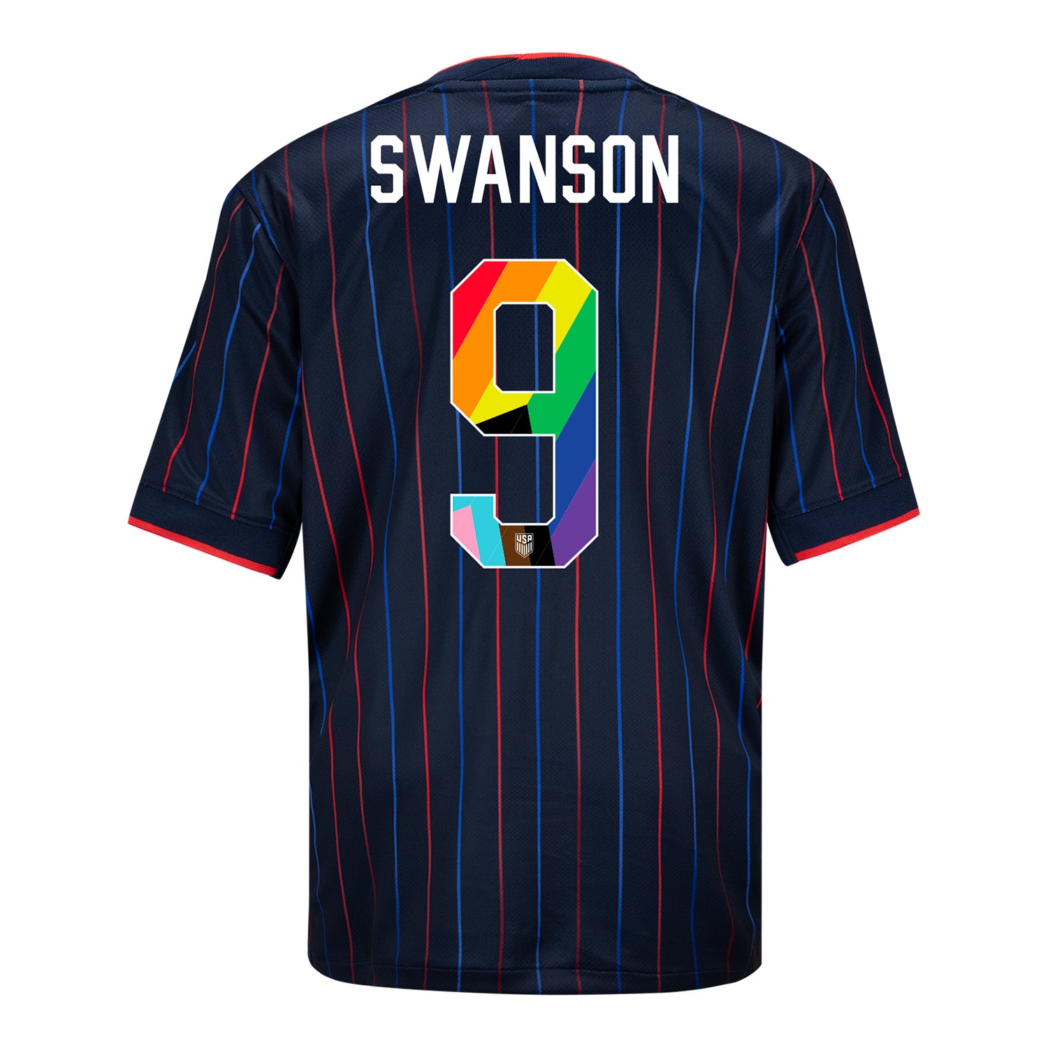 Youth Nike USWNT 2025 Pride Personalized Heartbeat Away Stadium Jersey