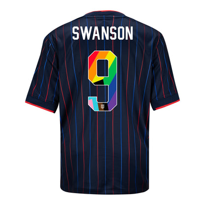 Youth Nike USWNT 2025 Pride Personalized Heartbeat Away Stadium Jersey