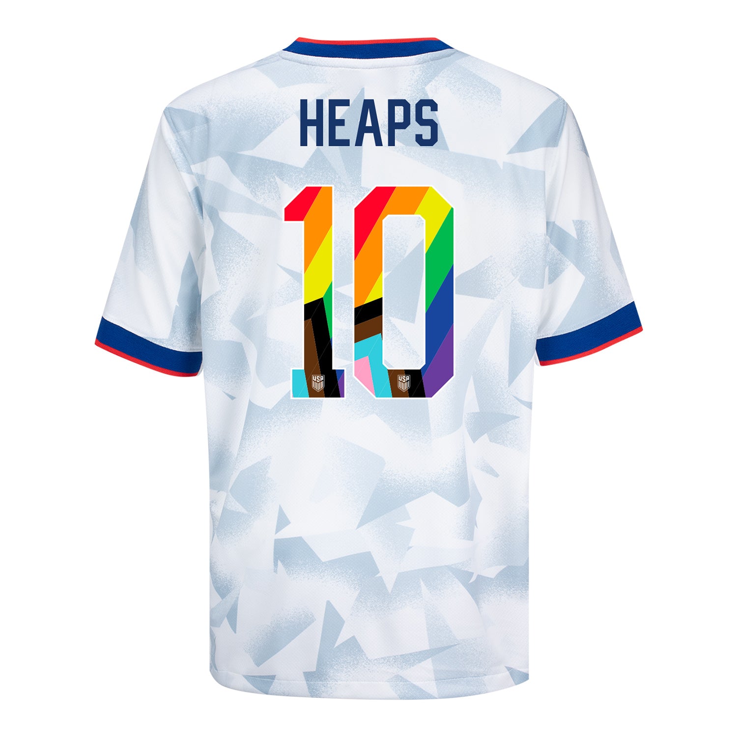 Youth Nike USWNT 2025 Pride Personalized Brilliant Home Stadium Jersey