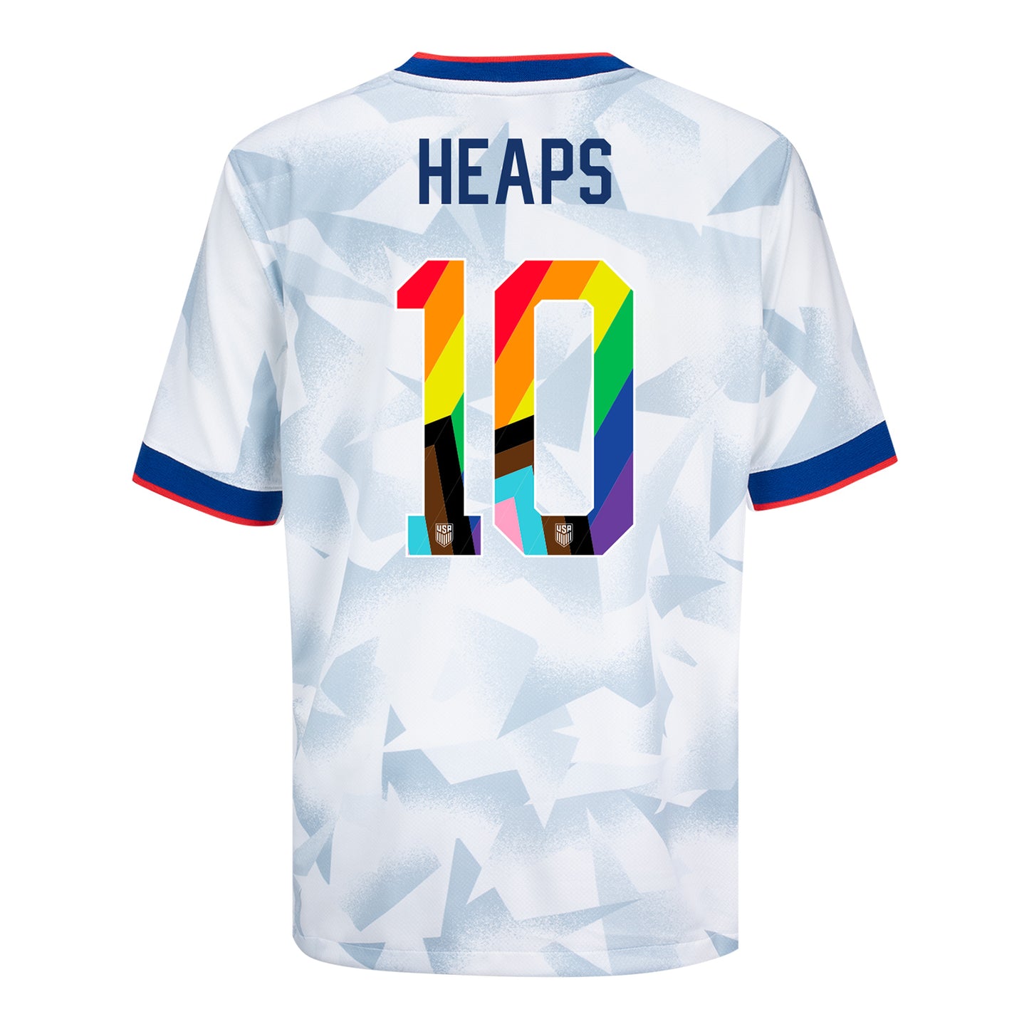 Youth Nike USWNT 2025 Pride Personalized Brilliant Home Stadium Jersey