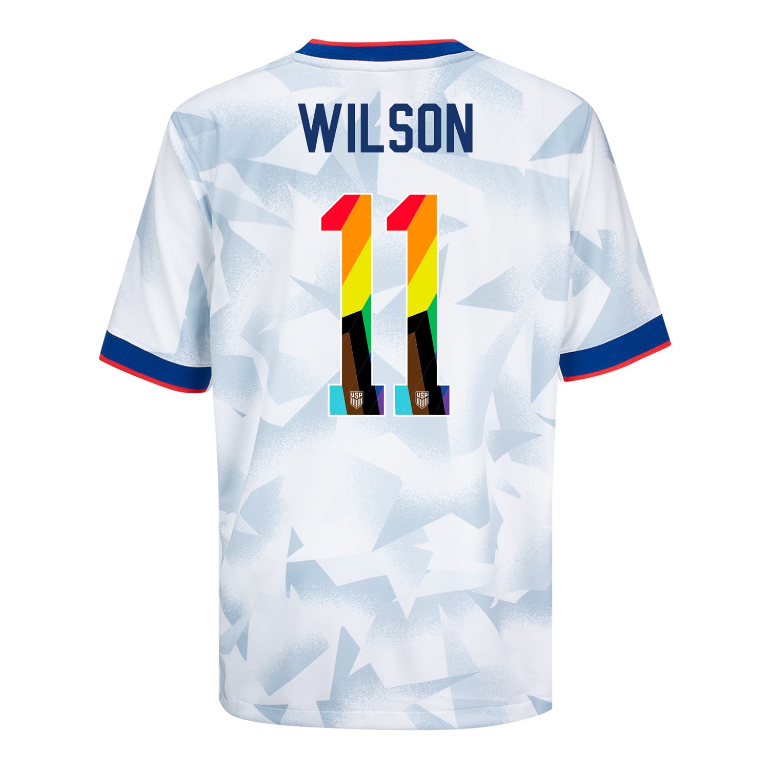 Youth Nike USWNT 2025 Pride Personalized Brilliant Home Stadium Jersey