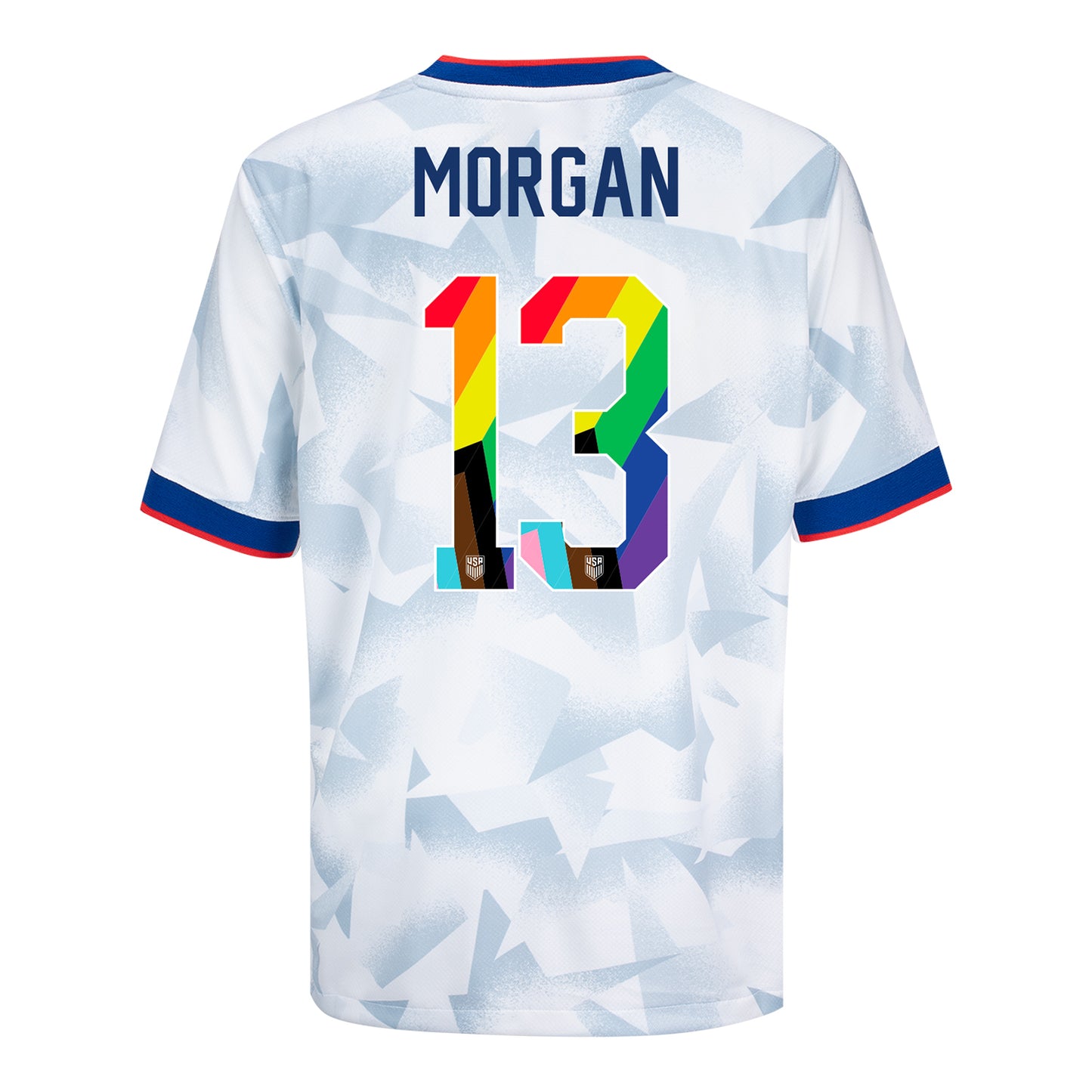 Youth Nike USWNT 2025 Pride Personalized Brilliant Home Stadium Jersey