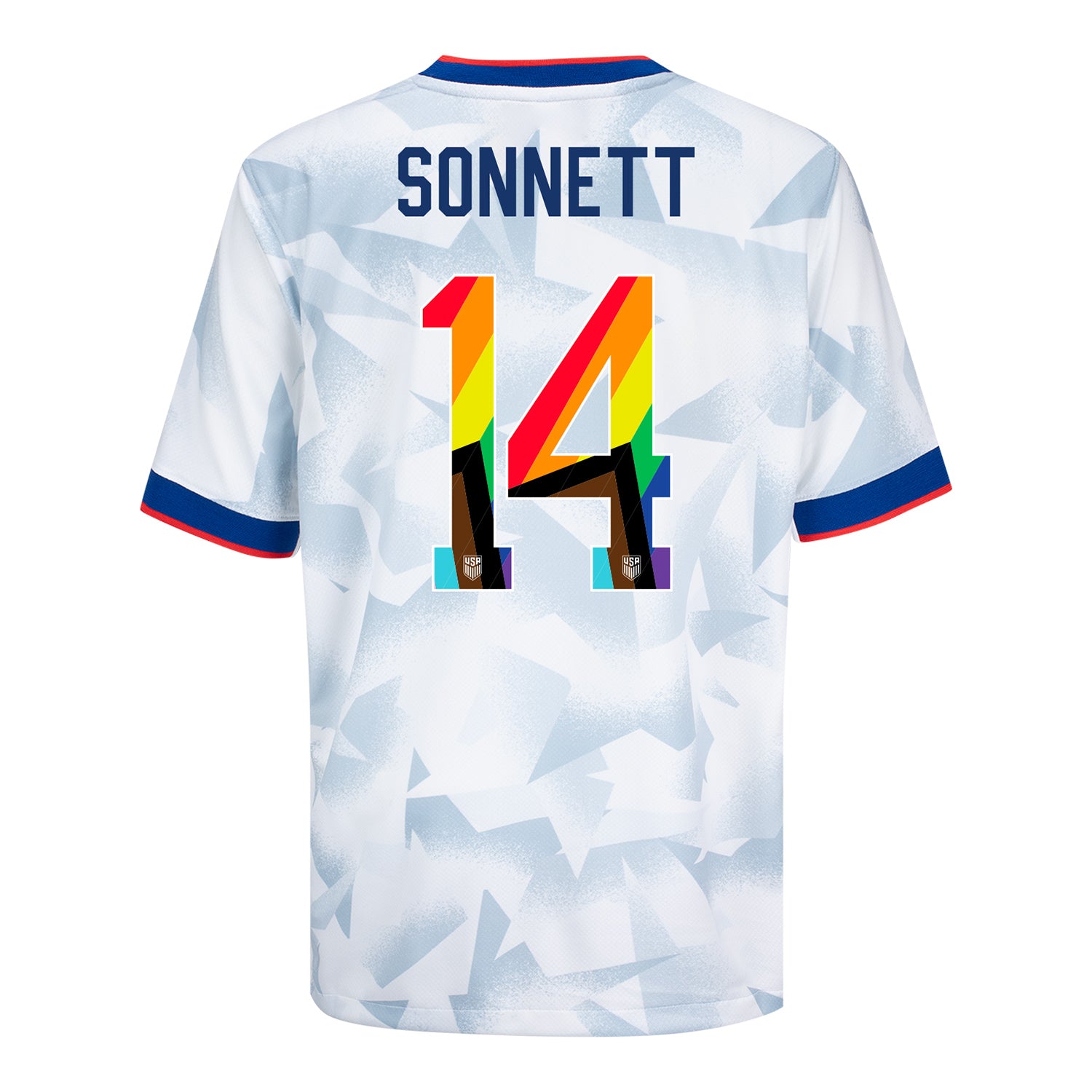 Youth Nike USWNT 2025 Pride Personalized Brilliant Home Stadium Jersey