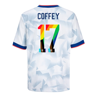 Youth Nike USWNT 2025 Pride Personalized Brilliant Home Stadium Jersey