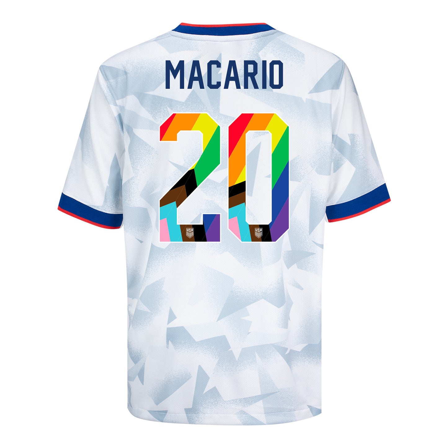 Youth Nike USWNT 2025 Pride Personalized Brilliant Home Stadium Jersey