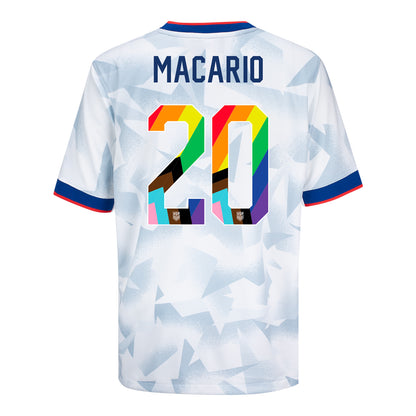 Youth Nike USWNT 2025 Pride Personalized Brilliant Home Stadium Jersey