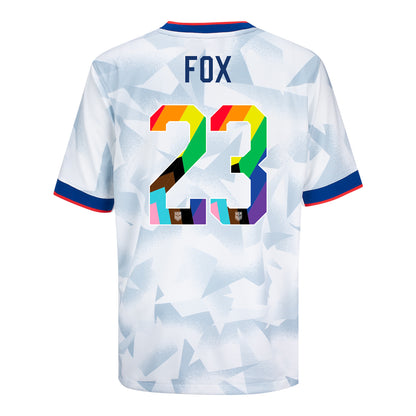 Youth Nike USWNT 2025 Pride Personalized Brilliant Home Stadium Jersey