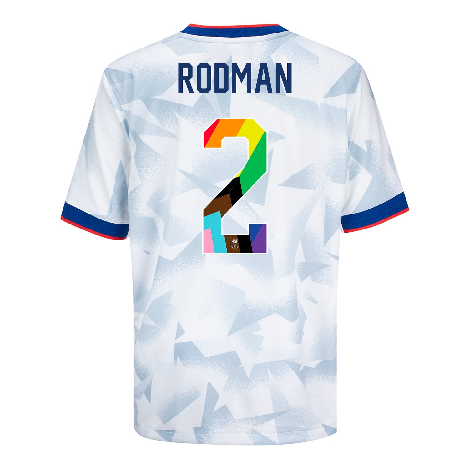 Youth Nike USWNT 2025 Pride Personalized Brilliant Home Stadium Jersey