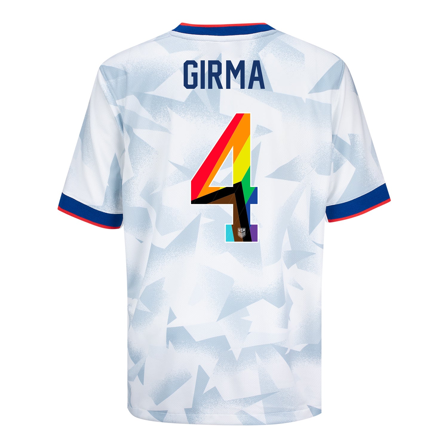 Youth Nike USWNT 2025 Pride Personalized Brilliant Home Stadium Jersey