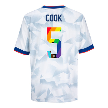 Youth Nike USWNT 2025 Pride Personalized Brilliant Home Stadium Jersey