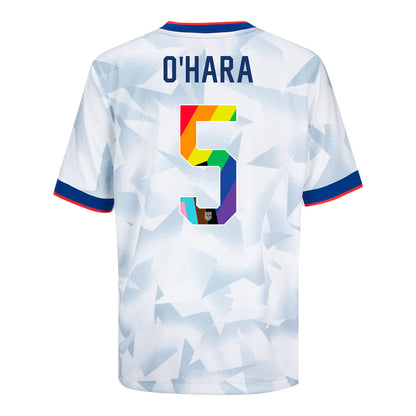 Youth Nike USWNT 2025 Pride Personalized Brilliant Home Stadium Jersey